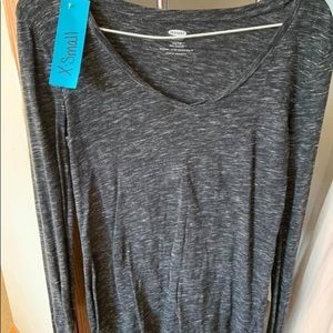 Scoop Neck Relaxed Long Sleeve Shirt